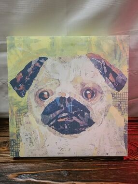 Decorative Pug Themed Canvas Wall Art